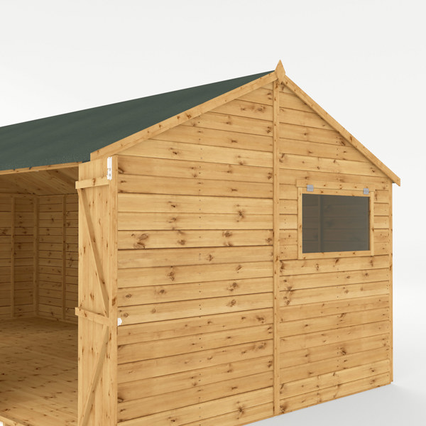 Mercia Premium Shiplap Reverse Apex Wooden Workshop 20 x 10