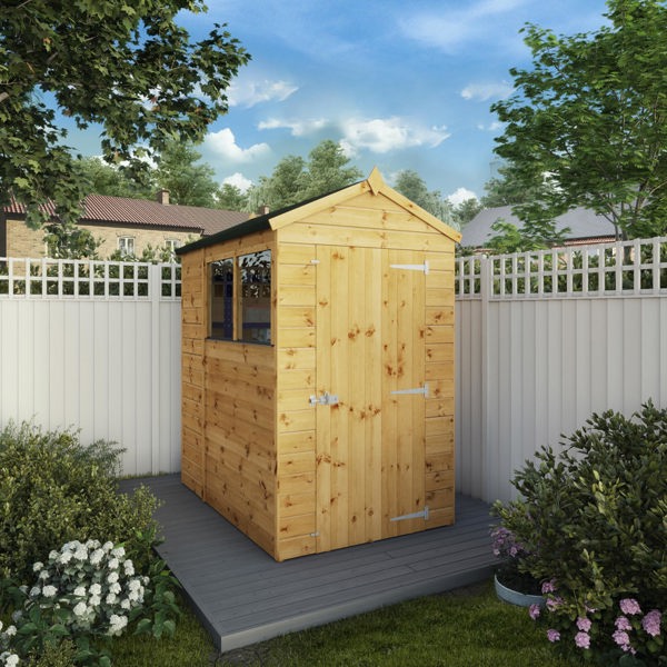 Mercia Shiplap Apex Wooden Shed 6 x 4