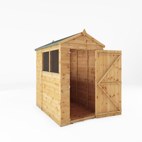 Mercia Shiplap Apex Wooden Shed 6 x 4