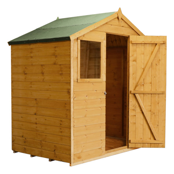 Mercia Shiplap Apex Wooden Shed 4 x 6