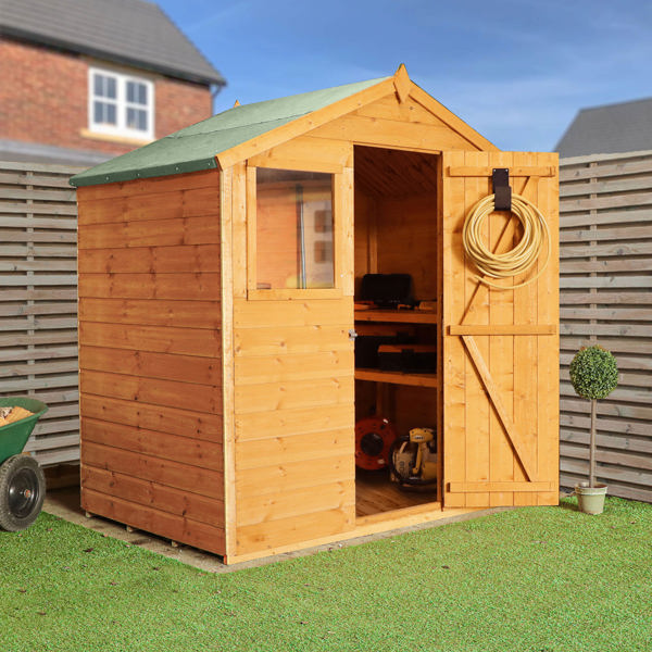 Mercia Shiplap Apex Wooden Shed 4 x 6