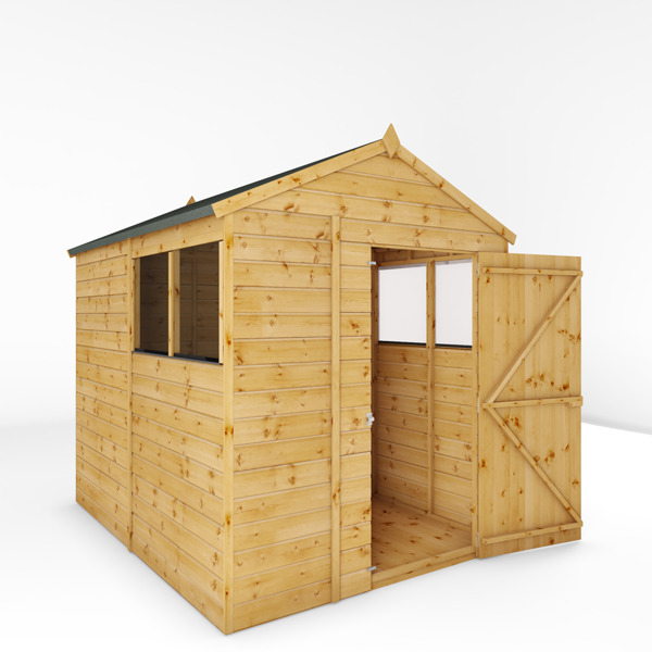 Mercia Shiplap Apex Wooden Shed 8 x 6