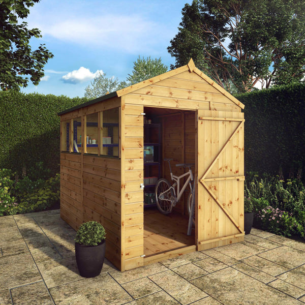 Mercia Shiplap Apex Wooden Shed 8 x 6