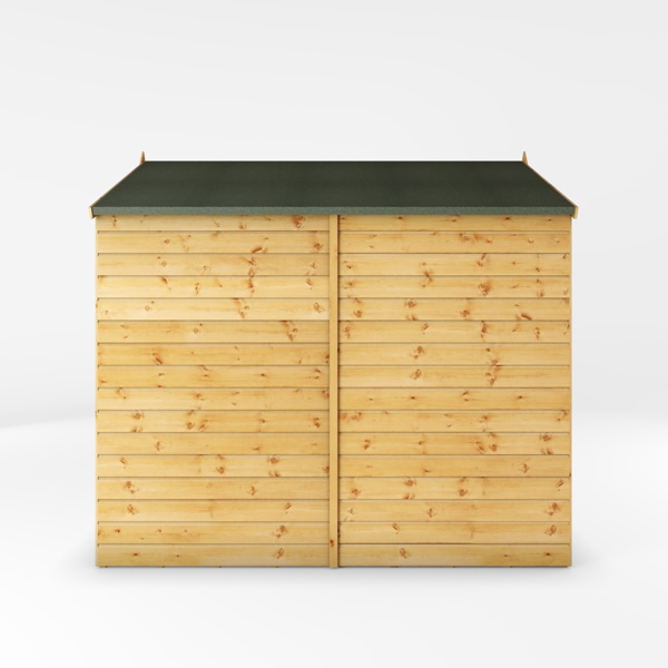 Mercia Shiplap Apex Wooden Shed 8 x 6 - Windowless