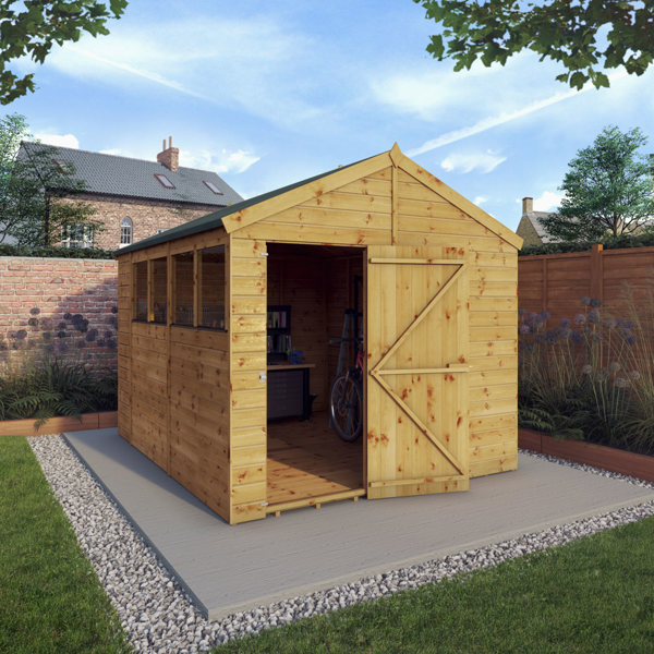 Mercia Shiplap Apex Wooden Shed 10 x 8