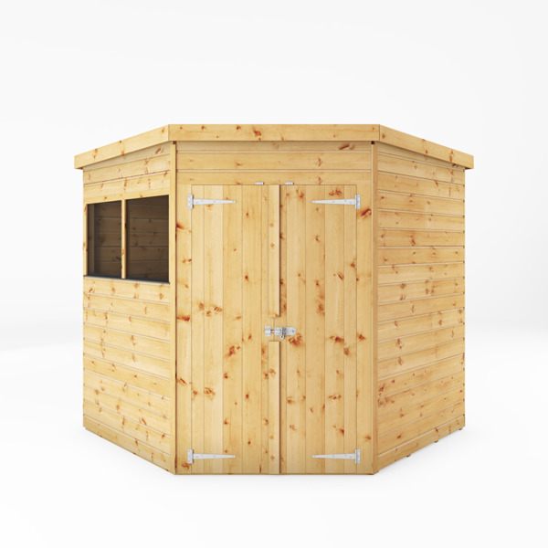 Mercia Shiplap Wooden Corner Shed 7 x 7