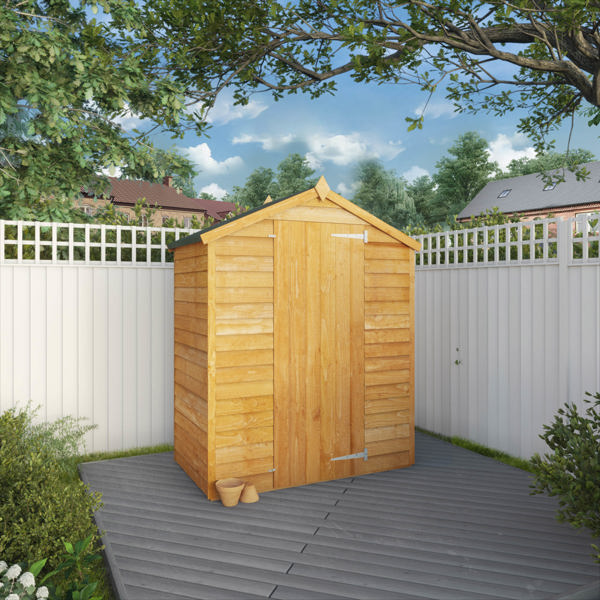 Mercia Overlap Apex Wooden Shed 3 x 5 - Windowless