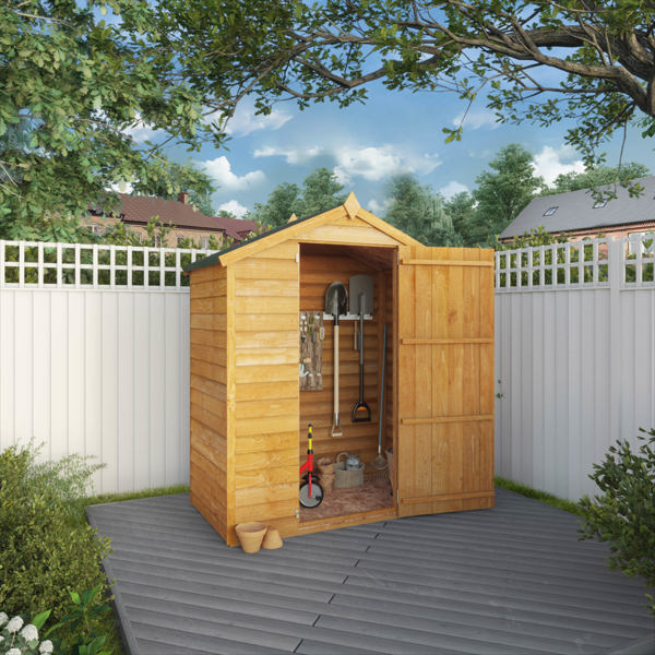 Mercia Overlap Apex Wooden Shed 3 x 5 - Windowless