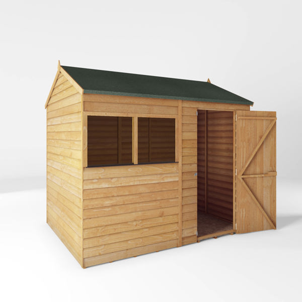 Mercia Overlap Reverse Apex Wooden Shed 8 x 6
