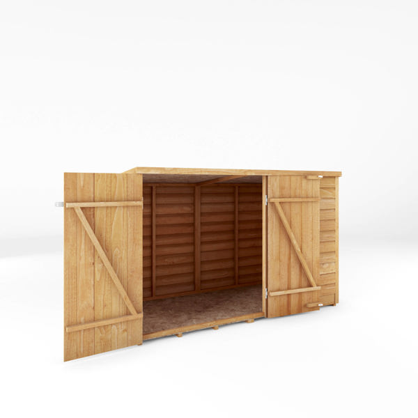 Mercia Overlap Pent Wooden Bike Store 3 x 6