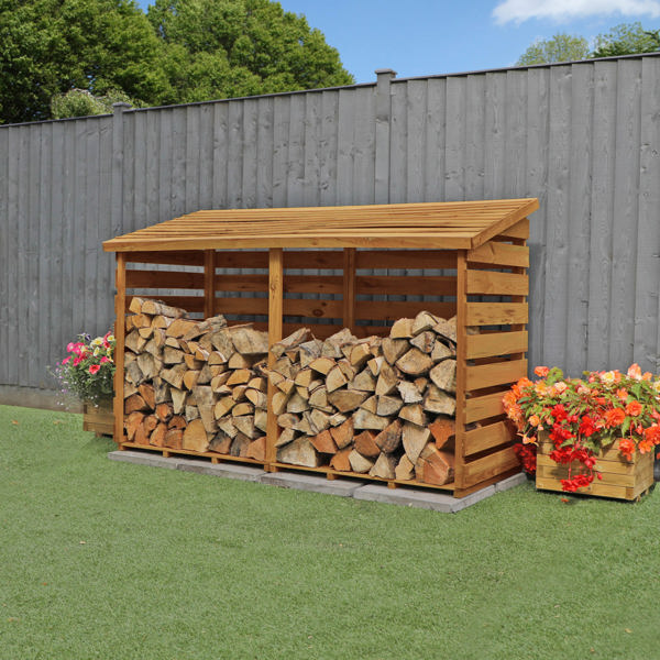 Mercia Pressure Treated Double Log Store 6 x 3