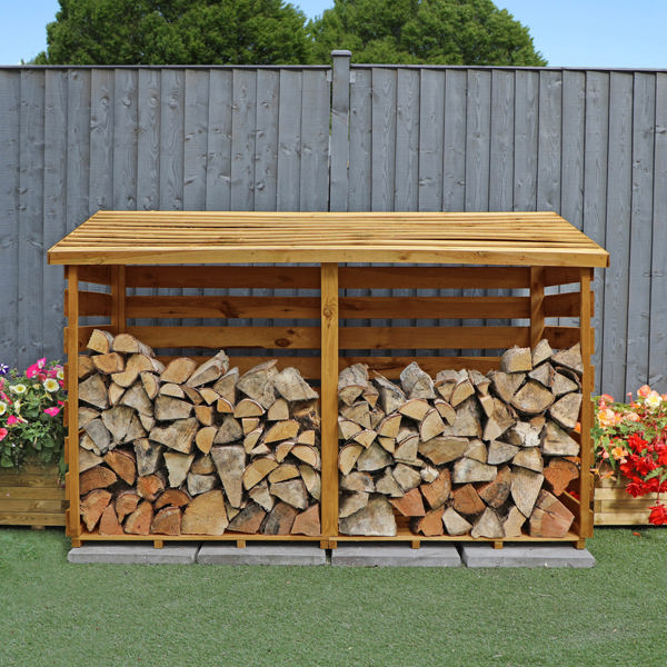 Mercia Pressure Treated Double Log Store 6 x 3