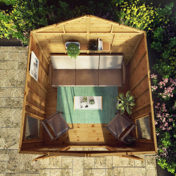 Mercia Premium Sussex Wooden Summerhouse 8 x 8