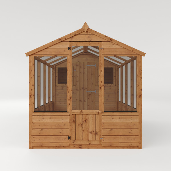 Mercia Traditional Apex Wooden Greenhouse Combi Shed 12 x 6