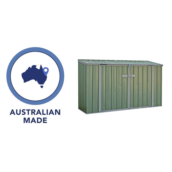 Absco Metal Bike Store 7 x 3 (Pale Eucalyptus)