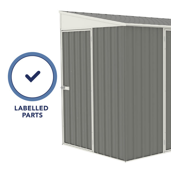 Absco Metal Bike Shed 10 x 5 (Woodland Grey)