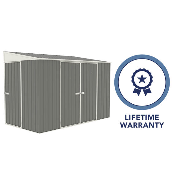 Absco Metal Bike Shed 10 x 5 (Woodland Grey)