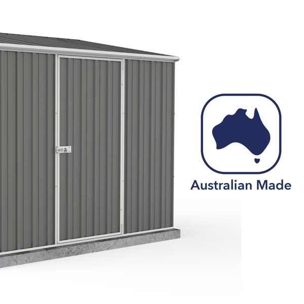 Absco Space Saver Titanium Pent Metal Shed 7 x 5 (Woodland Grey)