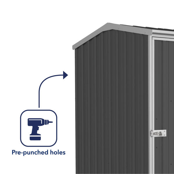 Absco Premier Metal Shed 5 x 5 (Monument)