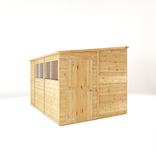 Mercia Woodsman Shiplap Pent Wooden Shed 10 x 8