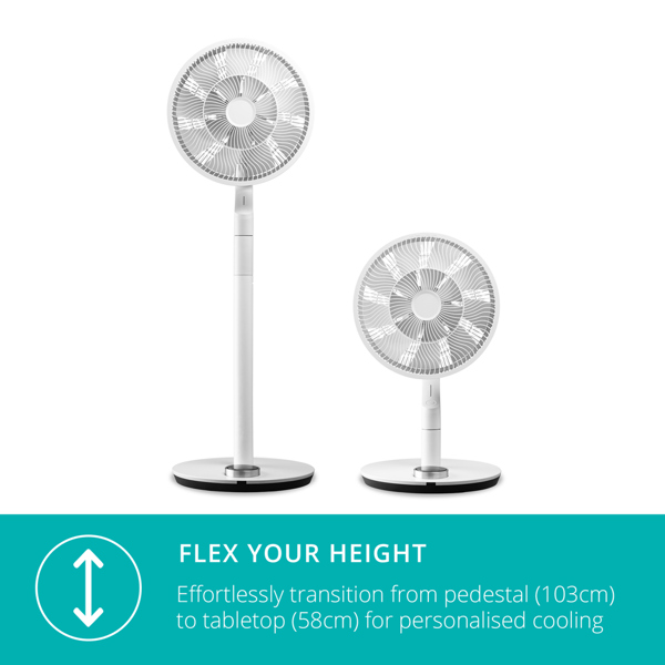 Duux Whisper Flex Ultimate Cordless Fan with Battery (White)