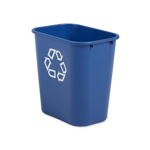 Midi 26.6ltr Rectangular Recycling Waste Basket (Blue) thumbnail