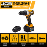 JCB 18V Brushless Cordless Combi Drill with 5.0Ah Battery & Charger thumbnail