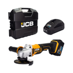 JCB 18V Cordless Angle Grinder with 5.0Ah Battery, Charger & Case thumbnail