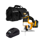 JCB 18V Cordless Jigsaw with 4.0Ah Battery, Charger & Kit Bag thumbnail