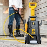 V-TUF V3-240 X2 2175psi 150Bar, 7.5L/min DIY Portable Electric Pressure Washer - With 15M Washflex Pro Water Feed Hose With DuraKlix KCQ Fittings thumbnail