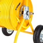 V-TUF MANUAL WIND - HOSE REEL TROLLEY FITTED WITH 100m 1/2 Washflex Pro Hose  thumbnail