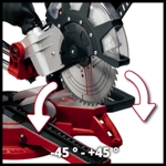 Einhell TC-SM 2534/1 Dual 2350W 250mm Double Bevel Sliding Mitre Saw thumbnail