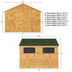 Mercia Premium Shiplap Apex Wooden Workshop 10 x 10 thumbnail