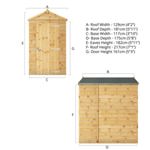 Mercia Shiplap Apex Wooden Shed 6 x 4 - Windowless thumbnail