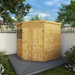 Mercia Shiplap Wooden Corner Shed 7 x 7 thumbnail