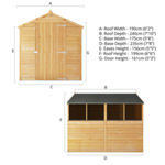 Mercia Overlap Apex Wooden Shed 8 x 6 thumbnail