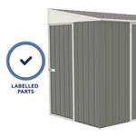 Absco Metal Bike Shed 10 x 5 (Woodland Grey) thumbnail