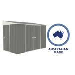 Absco Metal Bike Shed 10 x 5 (Woodland Grey) thumbnail