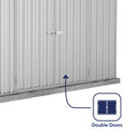 Absco Space Saver Titanium Pent Metal Shed 10 x 5 (Zinc) thumbnail