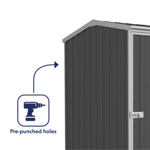 Absco Premier Metal Shed 5 x 5 (Monument) thumbnail