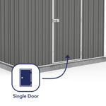 Absco Regent Metal Shed 7 x 7 (Woodland Grey) thumbnail
