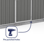 Absco Regent Metal Shed 7 x 7 (Woodland Grey) thumbnail