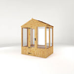 Mercia Woodsman Apex Wooden Greenhouse 4 x 6 - Polycarbonate Glazing thumbnail