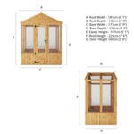 Mercia Woodsman Apex Wooden Greenhouse 4 x 6 - Polycarbonate Glazing thumbnail