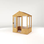 Mercia Woodsman Apex Wooden Greenhouse 4 x 6 - Polycarbonate Glazing thumbnail