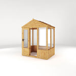 Mercia Woodsman Apex Wooden Greenhouse 4 x 6 - Styrene Glazing thumbnail