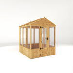 Mercia Woodsman Apex Wooden Greenhouse 6 x 6 - Polycarbonate Glazing thumbnail