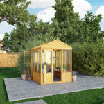 Mercia Woodsman Apex Wooden Greenhouse 6 x 6 - Polycarbonate Glazing thumbnail