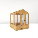 Mercia Woodsman Apex Wooden Greenhouse 6 x 6 - Glass Glazing thumbnail