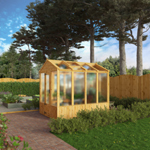 Mercia Woodsman Apex Wooden Greenhouse 8 x 6 - Polycarbonate Glazing thumbnail